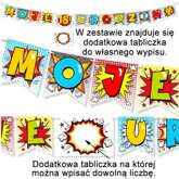 Banner Girlanda" MOJE URODZINY" uniwersalny1 szt.