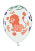 Balony 14" Pastel White Zoo 5  szt.