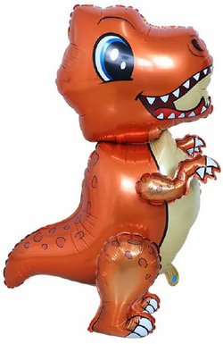 Balon foliowy Dinozaur, 4D Stojący, 42x62cm