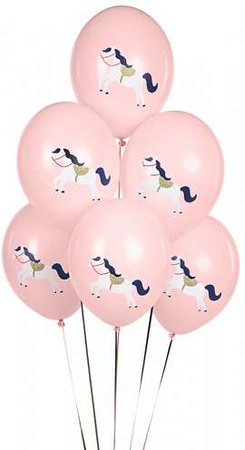 Balony 30 cm, Konik, Pastel Pale Pink