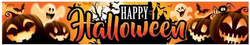 BANER Materiałowy HAPPY HALLOWEEN Dynia 290x50cm