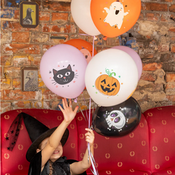 Balony Lateksowe Zestaw HALLOWEEN Mix 8szt.