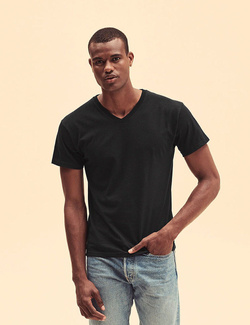 Koszulka T-shirt męski CZARNA Bawełniany, XXL