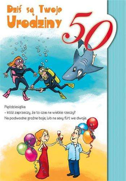 Kartka Max - 50 Urodziny, 1 szt.