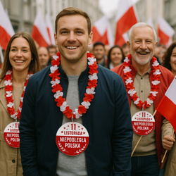 NASZYJNIK Biało Czerwony na Dzień Niepodległości