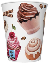 Kubeczki Papierowe DESER Urodziny 250ml 8szt.