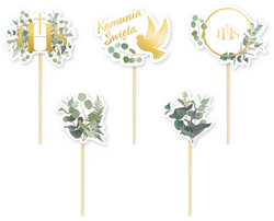 Toppery Pikery Komunijne Eukaliptus Boho 5szt.