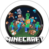 Opłatek tortowy 14 cm, Minecraft 1 szt.