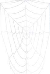 Biała PAJĘCZYNA Siatka Sieć Pająka Gruba 210cm