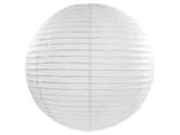 Lampion papierowy okrągły, 35 cm, biały, 1 szt.