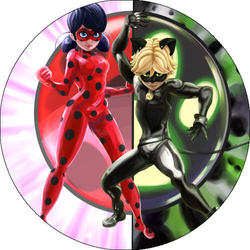 Opłatek tortowy 29 cm, Miraculum 1 szt.