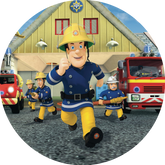 Opłatek tortowy 14 cm, Strażak Sam 1 szt.