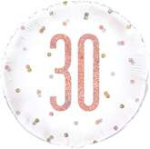 Balon foliowy 30 Urodziny, 18 cali