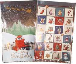 Woreczki Foliowe XMAS Metal Nadruk Srebrne 25x40cm