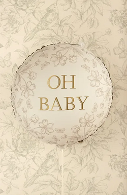 Balon Foliowy OH BABY Baby Shower Urodziny 45cm