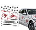 Naklejki Samochód Dekoracja Krwawe Ślady Strzały