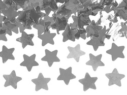 Tuba z gwiazdkami, srebrny, 60cm 1 szt.