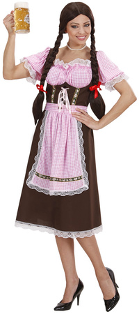 Kostium Strój BAWARKA w Kratkę Oktoberfest, M