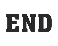 Naklejki na buty The end 2 szt.