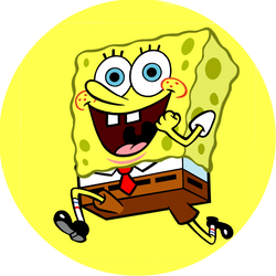 Opłatek tortowy 14 cm, SpongeBob 1 szt.