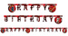 Girlanda Baner Urodzinowy Party Lego Ninjago