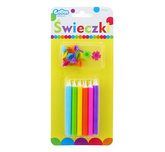 Świeczki urodzinowe Tęcza, 12/12, 1op.