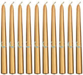 Świece komunijne ZŁOTE Metal HEKSAGON 10 szt. 24cm