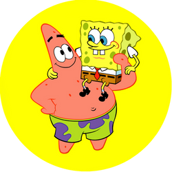 Opłatek tortowy 20 cm, SpongeBob 1 szt.