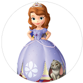 Opłatek tortowy 20 cm, Jej Wysokość Zosia 1 szt.