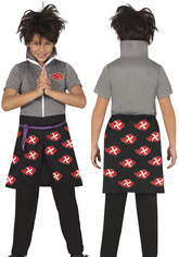 Kostium Strój Czarny NINJA Wojownik Anime 7-9 lat