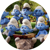 Opłatek tortowy 29 cm, Smerfy 1 szt.