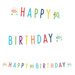Girlanda Confetti 80 urodziny 180x13,8 cm 1 szt.