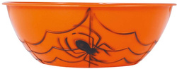 MISKA Pomarańczowa PAJĄK Pajęczyna Halloween 27cm