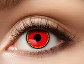 Soczewki 12 miesięczne, CZERWONE Demon Diabeł