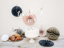 Baner Wedding, srebrny, 16,5x45 cm, 1 szt.