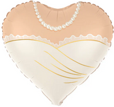 Balon Foliowy Serce Panna Młoda Ślub Wesele 45cm