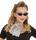 Zestaw RETRO Lata 50 PIN UP Białe Czarne Grochy