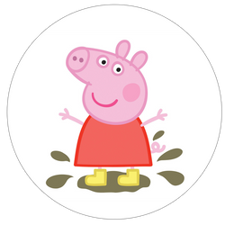 Opłatek tortowy 14 cm, Świnka Peppa 1 szt.