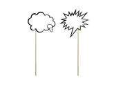 Karteczki na patyczku "Chmurki", 2 szt.