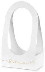 PUDEŁKO na KWIATY Bukiet Flowerbox Białe Ślub