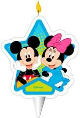 Świeczka na Tort Myszka Mickey Minnie 2D Urodziny