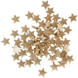 Koraliki Ozdobne GWIAZDKI Złote DIY 1,5cm 60szt.