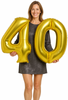 Zestaw Balonów Foliowych Liczba 40, złote, 100cm