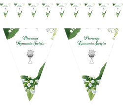 Baner Girlanda Flagietki Komunijny KONWALIE