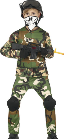 Strój Kostium ŻOŁNIERZ Wojsko Komandos 7-9 lat