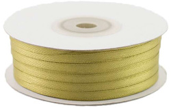 Tasiemka satynowa 3 mm x 91 m, złoty koniakowy