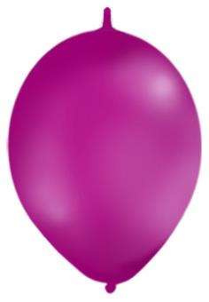 Balony pastelowe z łącznikiem 100 szt, purpurowe