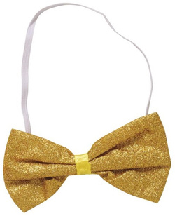 Muszka Mucha ZŁOTA Brokatowa na Gumce Sylwester