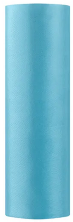 Satyna Gładka Bieżnik Dekoracja TURKUSOWY 0,16 x9m