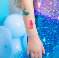 Tatuaże Zmywalne OCEAN Morski Podwodny Świat 21szt